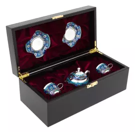 Teapot and 2 tea pairs "Tenderness" (finish)